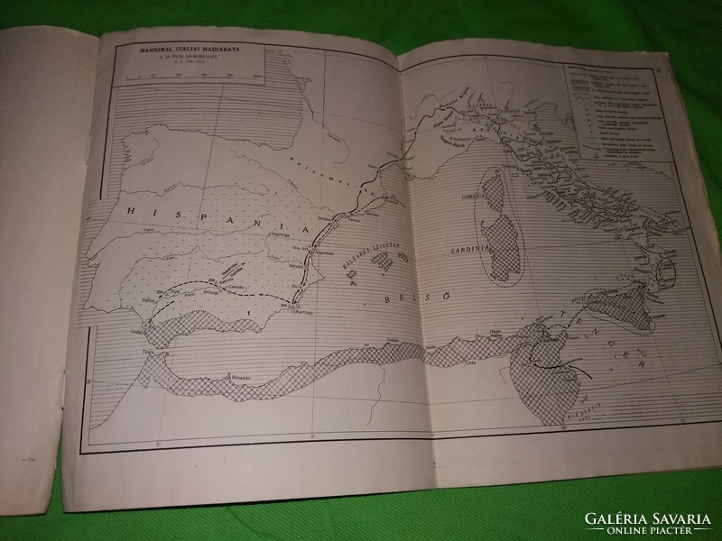 1951. :N. A. Maskin : Az ókori Róma története egyetemi tankönyv térkép melléklete a képek szerint