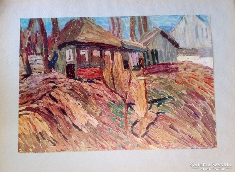 Impressionist landscape print, based on the work of the Lithuanian painter Voldemar Zentis