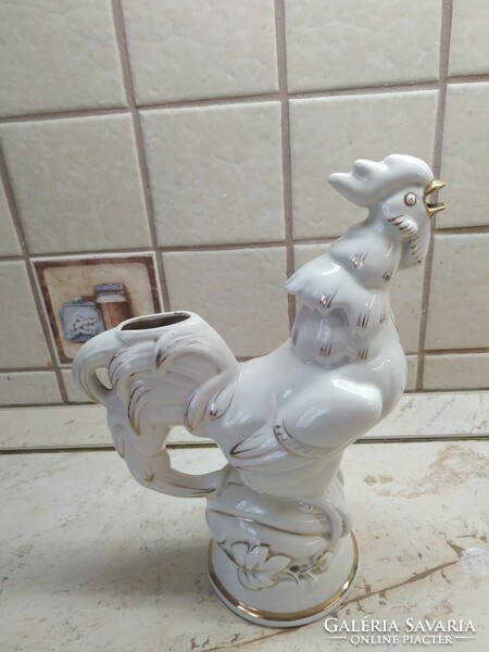 Porcelain rooster-shaped spout for sale!