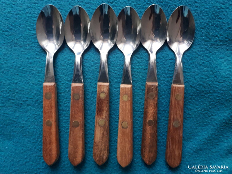 6 Tramontina stainless steel mocha spoons