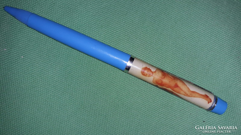 1970s cult item - not today's retro!! - Undressing pin up girl ballpoint pen according to the pictures