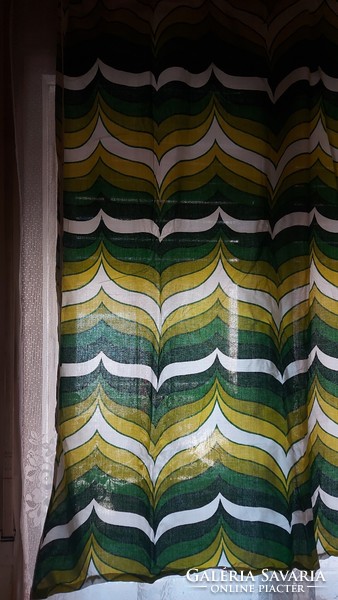 Retro dizájn függöny pár 2db vintage sötétítő függöny szövet textil drapéria