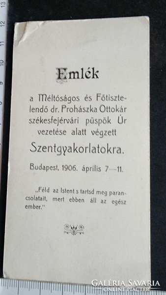 SZECESSZIÓS SZENTKÉP LITOGRÁFIA SZENT KÉP JELZETT 1906