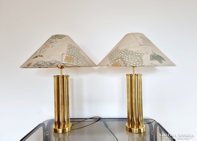 Pair of French vintage Joseph Busche lamps