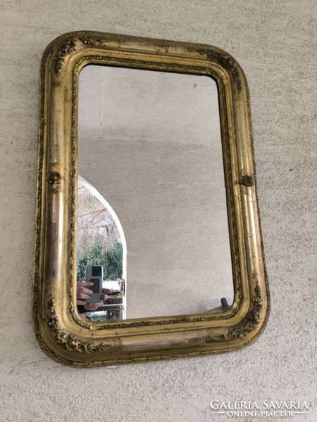 Antik biedermeier tükör keret 1800-as évek eredeti.Festmèny keret képkeret.