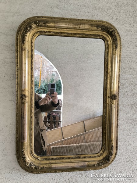 Antik biedermeier tükör keret 1800-as évek eredeti.Festmèny keret képkeret.