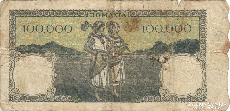 100000 lei 1946 Románia 1.