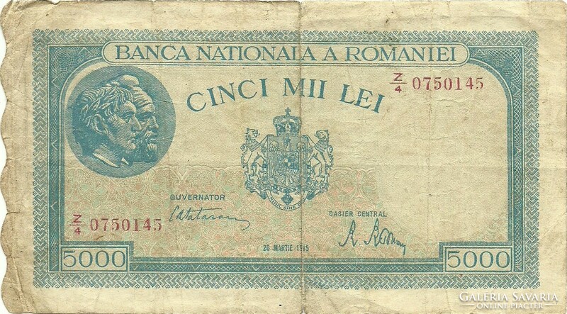 5000 lei 1945 Románia 3.
