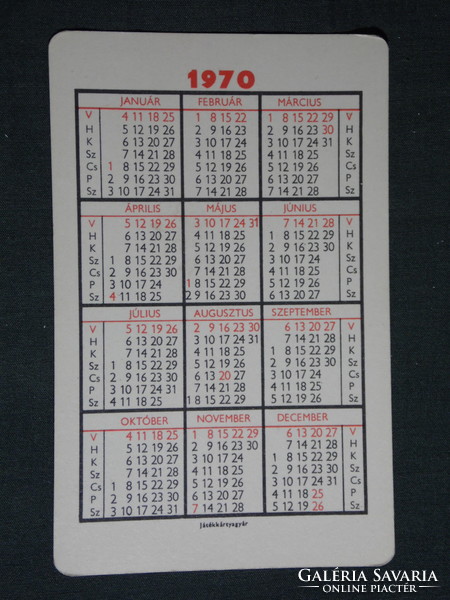 Card calendar, monitoring business weekly, newspaper, magazine, graphic, 1970, (5)
