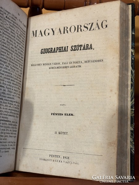 Fényes elek: geographical dictionary of Hungary i-iv. (1851)