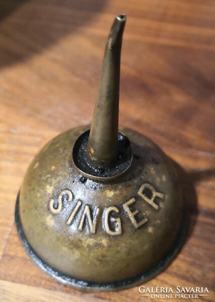 Antique sewing machine oiler singer