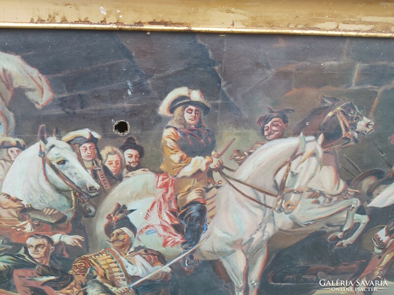 Budavár  visszavétele a Töröktől festmény, Mészáros 1934
