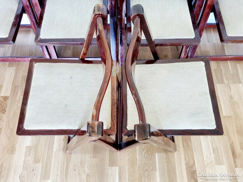 Mid-century összecsukható székek (6 db)