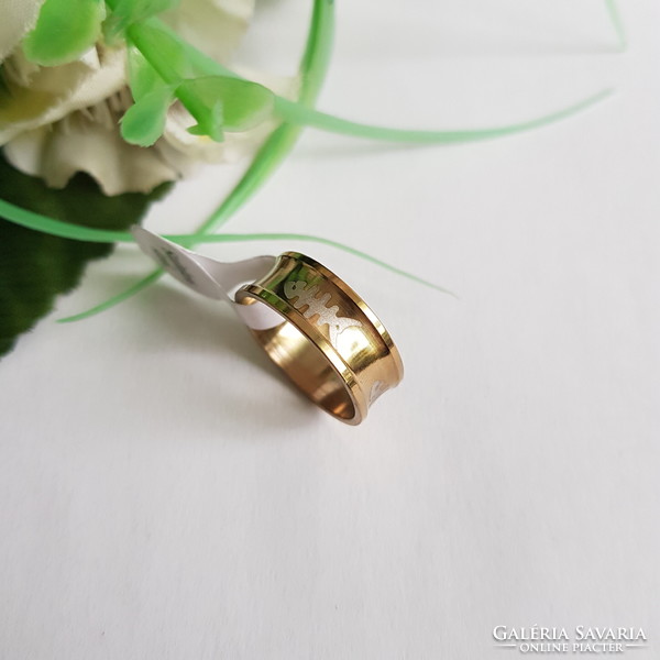 Brand New Gold Fish Pattern Hollow Out Ring - US Sizes 8 & 10