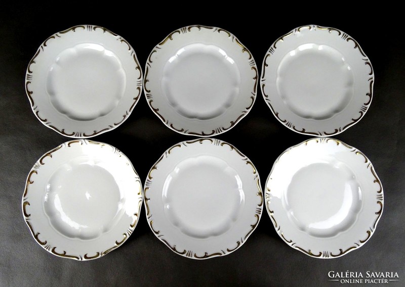 1M289 zsolnay porcelain cake plate set of 6 pieces