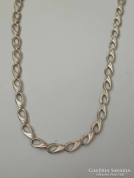 Mutatós női ezüst nyaklánc-nyakék 45 cm