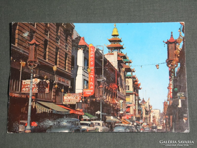 Postcard, USA, Chinatown, San Francisco, California, Chinatown
