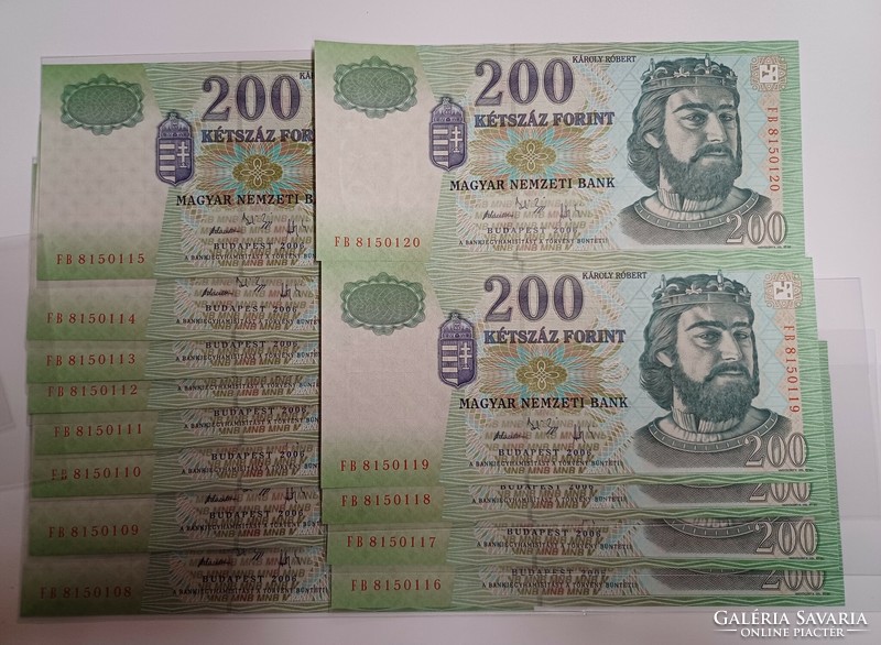 200 Forint 2006 FB Unc. Több darab vásárlása esetén kérhetőek sorszámkövető darabok is.