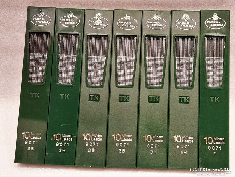 63 Pcs. Older faber-castell 9071 fountain pen tip, pencil core in 7 boxes