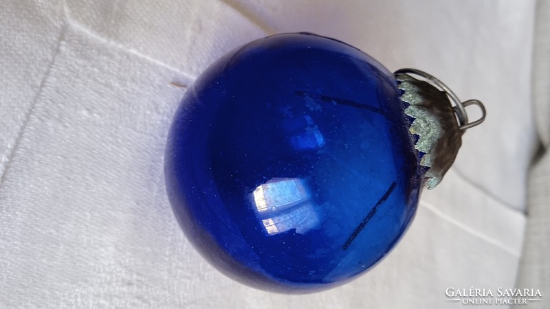 Glass globe with a beautiful blue color