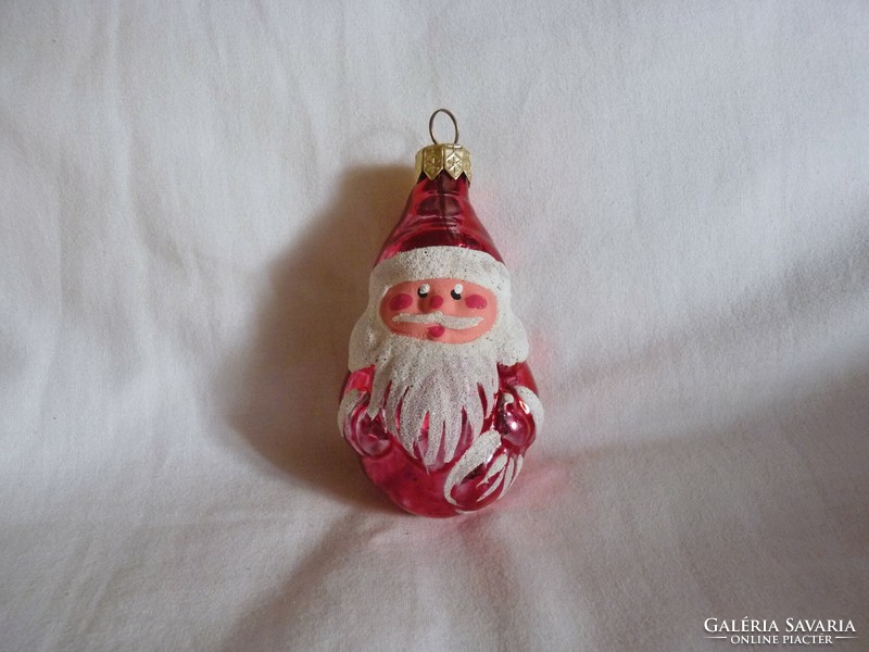 Retro style glass Christmas tree decoration - Santa Claus!