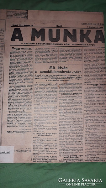 Régi múzeumi tárlat dokumentum fotó KÉP (SZEGED Fekete ház) falapon 40x40cm AZ 1920-AS NEMZETGYŰLÉS