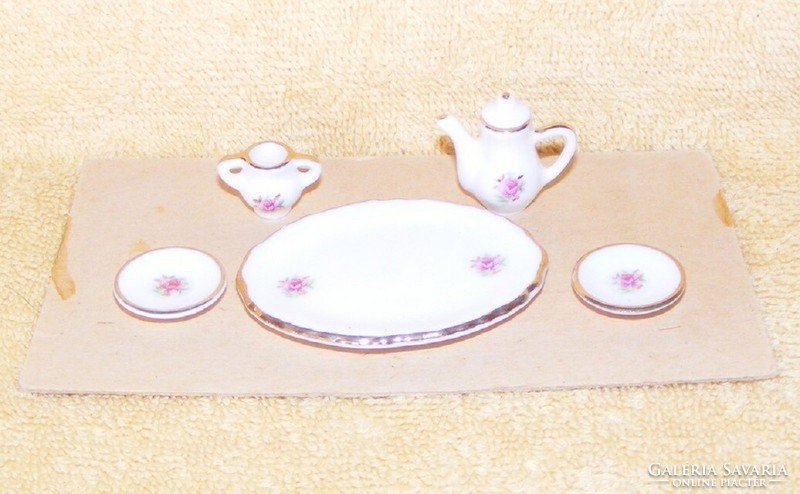 Porcelain set for doll house, doll accessory