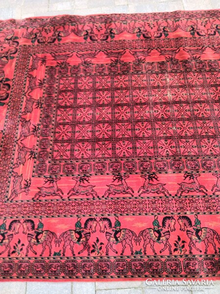 Afghan beshir machine rug. Negotiable.