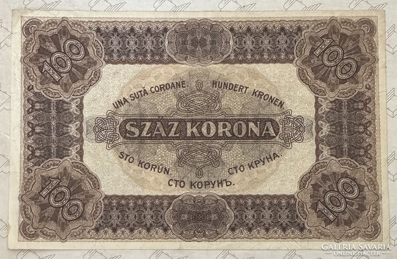 100 korona 1920 - VF+