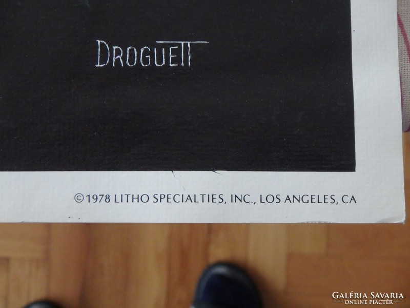 Droguett, eredeti amerikai litográfia