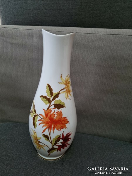 Hollóházi dálias váza nagy méret