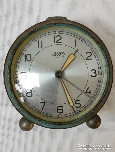 Old alarm clocks in one