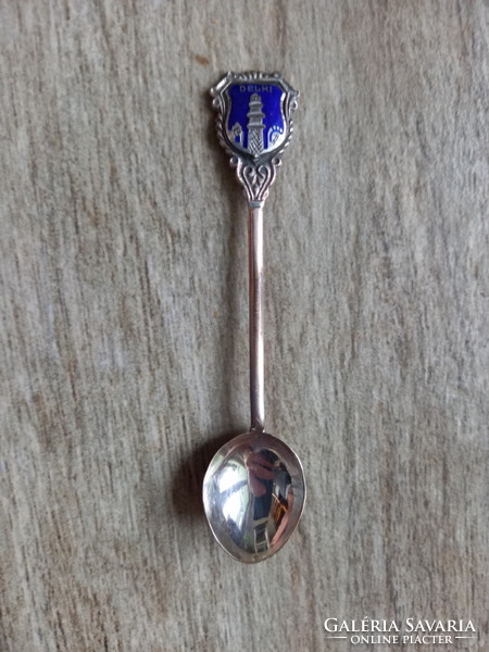 Gorgeous old silver coffee spoon v. (9.5X2 cm, 6 grams)