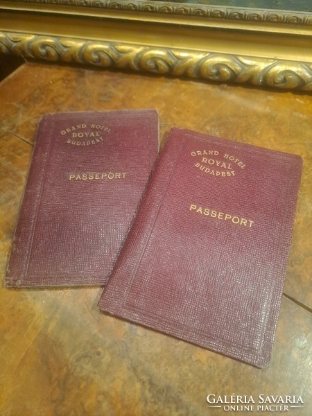 Royal grand hotel Budapest passport cover in a pair