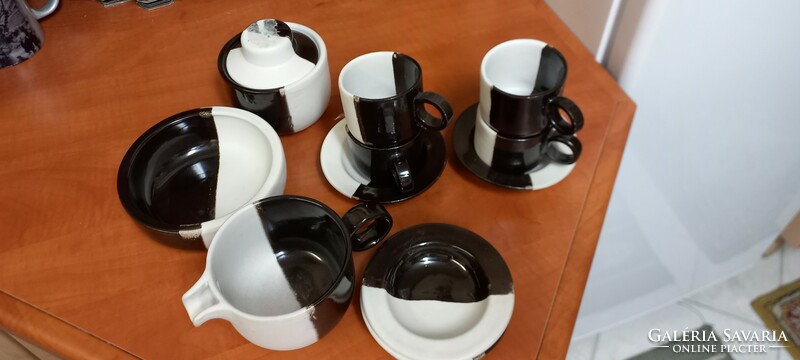 Coffee set for 4 people made by an industrial artist
