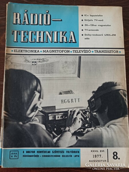 1977 Ràdió technika A magyar honvèdelmi szövetség lapja 12 db teljes èvad.