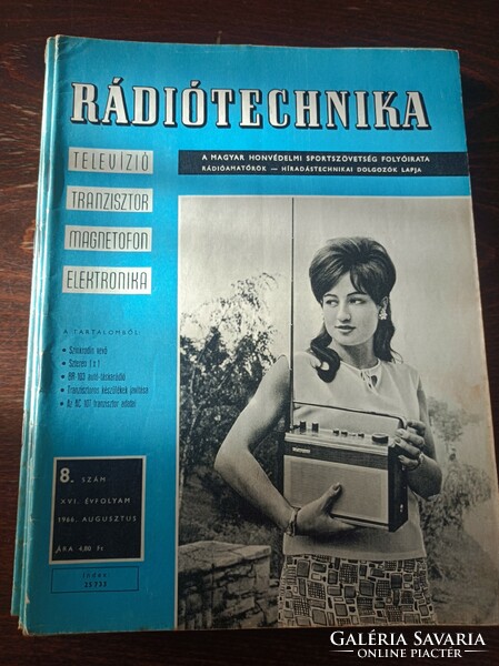 1966 Ràdió technika A magyar honvèdelmi szövetség lapja 11db