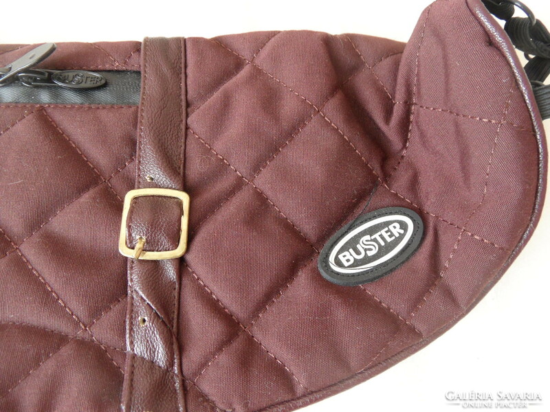 Buster burgundy quilted dog clothes