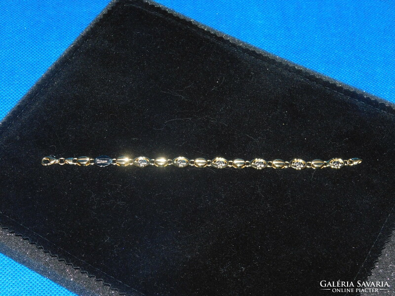 Gold two-tone 14k women's bracelet 9.3 Gr