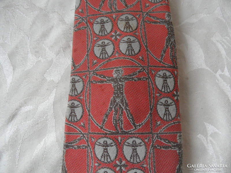 Retro Vitruvius-tanulmány nyakkendő