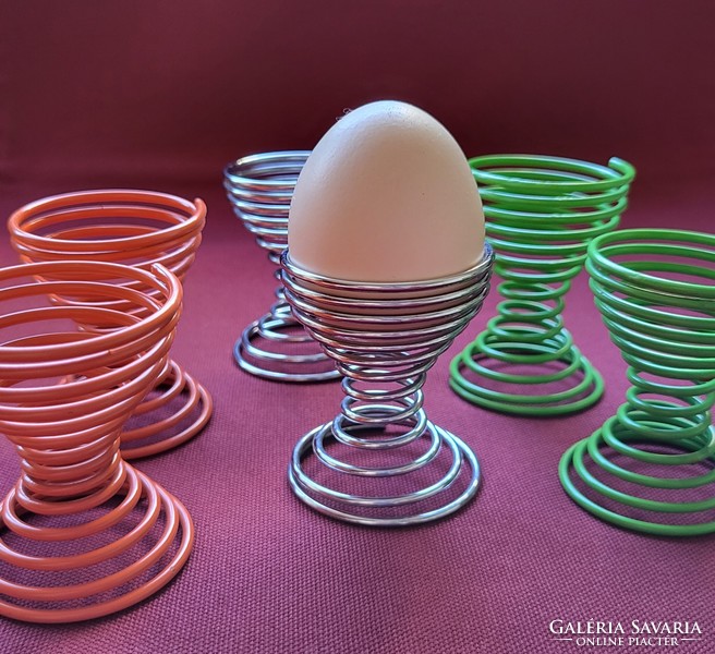 6 metal egg holders for Easter