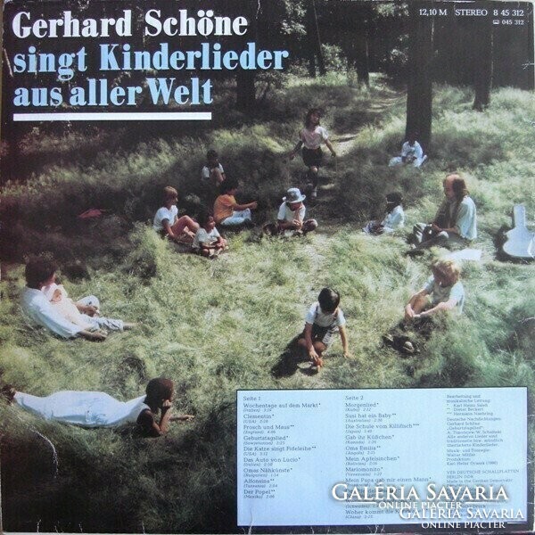 Gerhard Schöne ‎– Singt Kinderlieder Aus Aller Welt LP bakelit lemez