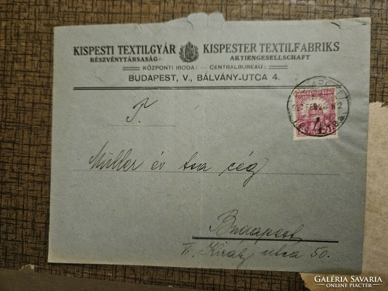 1927-es Fejléces levél Budapest