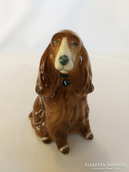 Zsolnay spaniel dog figurine (no.: 24/212.)
