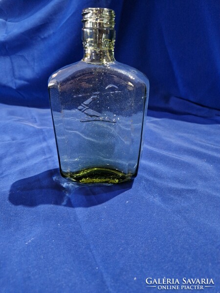 Vintage henessy cognac green bottle