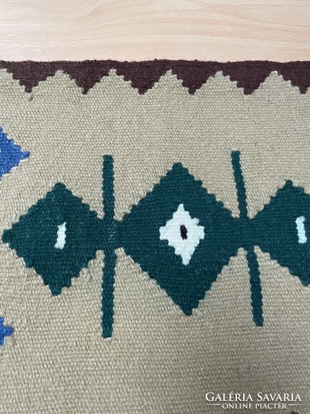 A small hand-woven wool rug from Toronto
