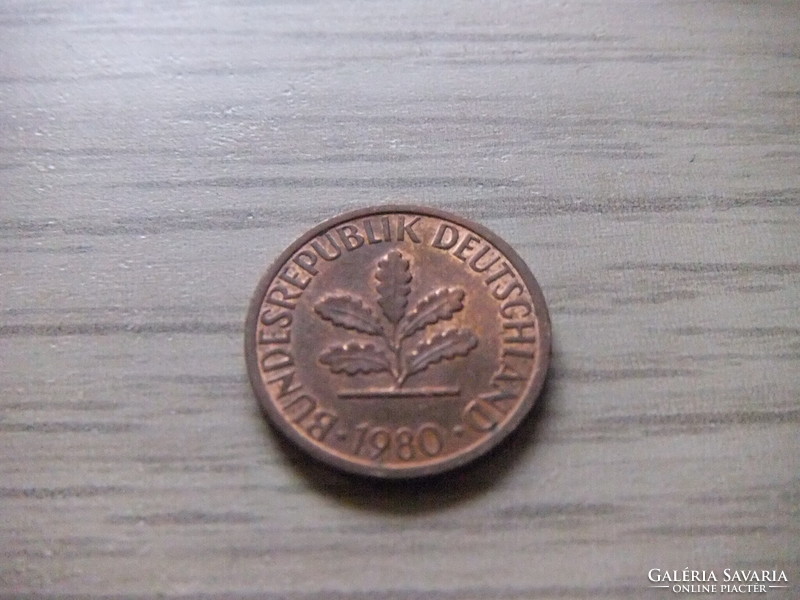 1 Pfennig 1980 ( g ) Germany