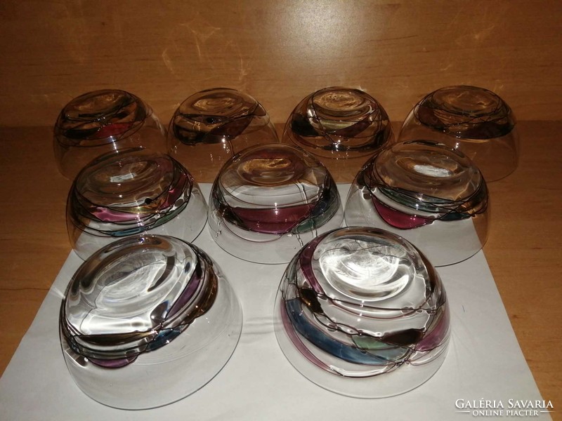 K&K styling West Germany tiffany glass bowl 9 pieces in one (2p)