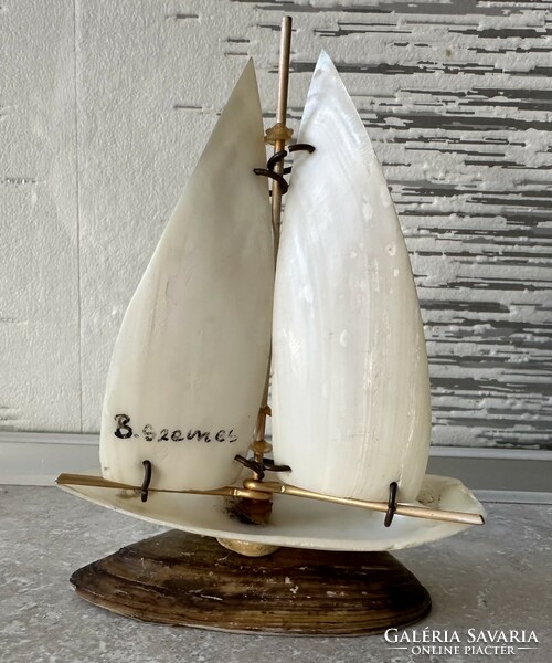 Old Balatonszemes sailing souvenir