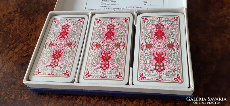 50. Samba canasta triple pack French card piatnik around 1960 3 x (52 cards + 3 jokers)